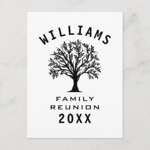 Cool Tree Family Wiedersehen Sommerurlaub Straßenr Postkarte