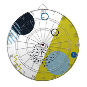 Cool, trendig, modern, geometrisch grün von Memphi Dartscheibe