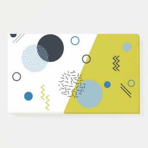 Cool, trendig, modern, geometrisch grün von Memphi Post-it Klebezettel