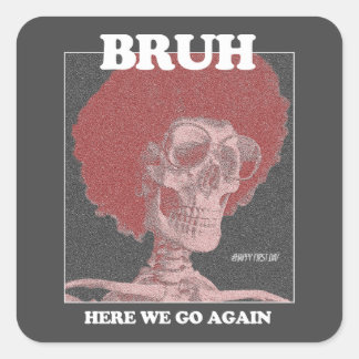 Cool Trendy BRUH Design Sticker