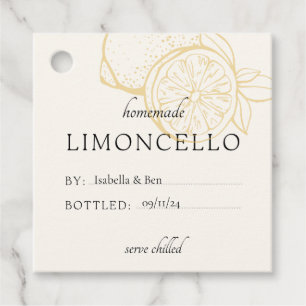 Cool Trendy Homemade Lemon Limoncello Vielen Dank Geschenkanhänger