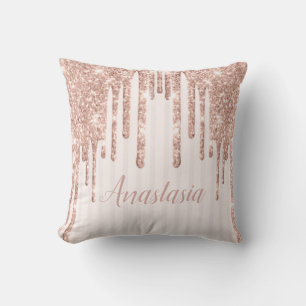 Cool Trendy Pink Glitzer Kissen