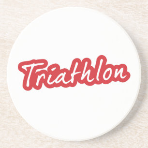 Cool Triathlon design Sandstein Untersetzer