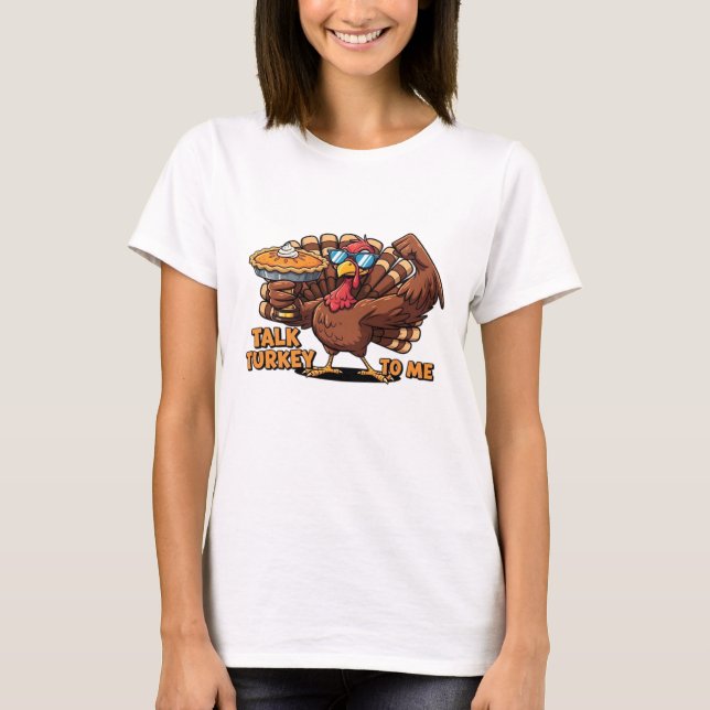 Cool Turkey Thanksgiving Funny Classic T-Shirt_1.p T-Shirt (Vorderseite)