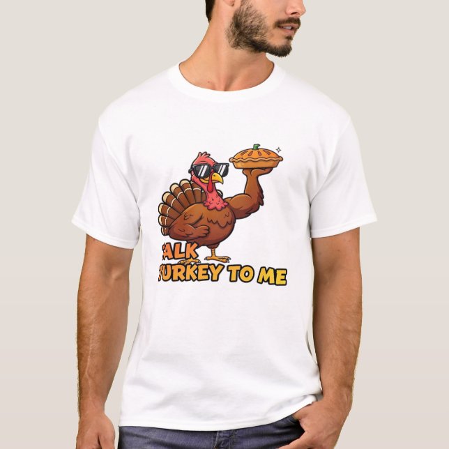 Cool Turkey Thanksgiving Funny Classic T-Shirt.png T-Shirt (Vorderseite)