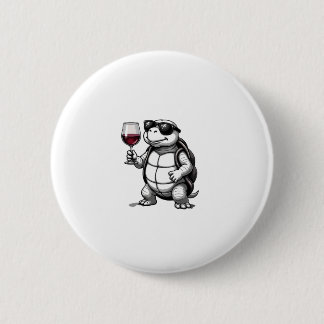 cool turtle drinking red wine art print_1 (2) button