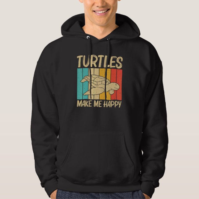 Cool Turtle For Men Women Sea Turtle Aquatic Anima Hoodie (Vorderseite)