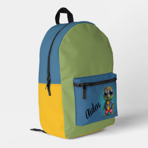 Cool Turtle Personalisiert Bedruckter Rucksack