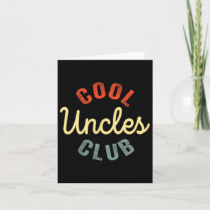 Cool Uncles Club Best Uncle Ever Funny Vathday Karte