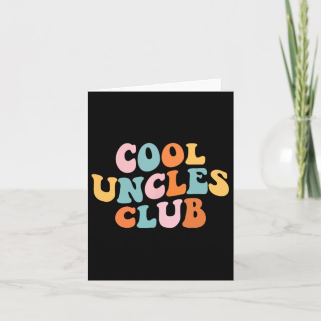 Cool Uncles Club Best Unver Funny Pocket Fath Karte (Vorderseite)