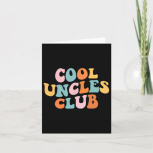 Cool Uncles Club Best Unver Funny Pocket Fath Karte