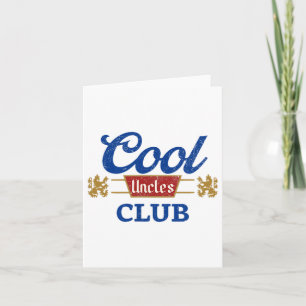 Cool Uncles Club Best Unver Funny Pocket Fath Karte