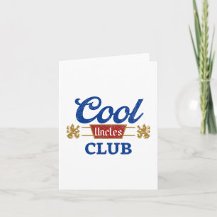 Cool Uncles Club Best Unver Funny Pocket Fath Karte
