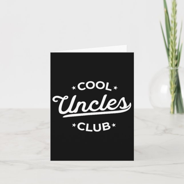 Cool Uncles Club Best Unver Funny Pocket Fath Karte (Vorderseite)