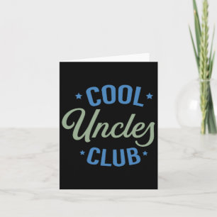 Cool Uncles Club Best Unver Funny Pocket Fath Karte