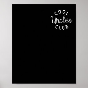 Cool Uncles Club Best Unver Funny Pocket Fath Poster