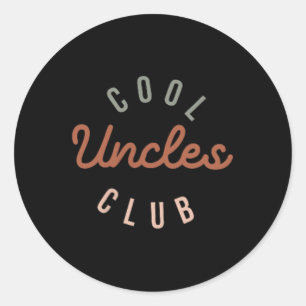 Cool Uncles Club Best Unver Funny Pocket Fath Runder Aufkleber