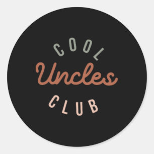 Cool Uncles Club Best Unver Funny Pocket Fath Runder Aufkleber
