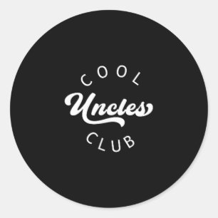 Cool Uncles Club Beste Einheit Ever Funny Pocket Runder Aufkleber