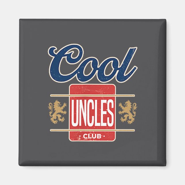 Cool Uncles Club For New Uncle Father's Day Uncle  Magnet (Vorne)