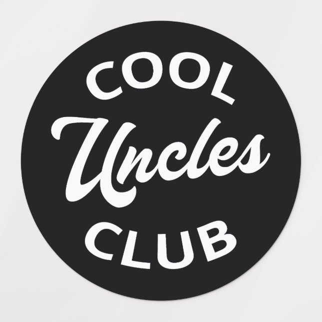 Cool Uncles Club I Etiketten (Design 1)
