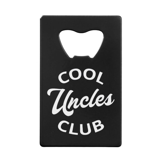 Cool Uncles Club I Geldbeutel Flaschenöffner (Vorderseite)