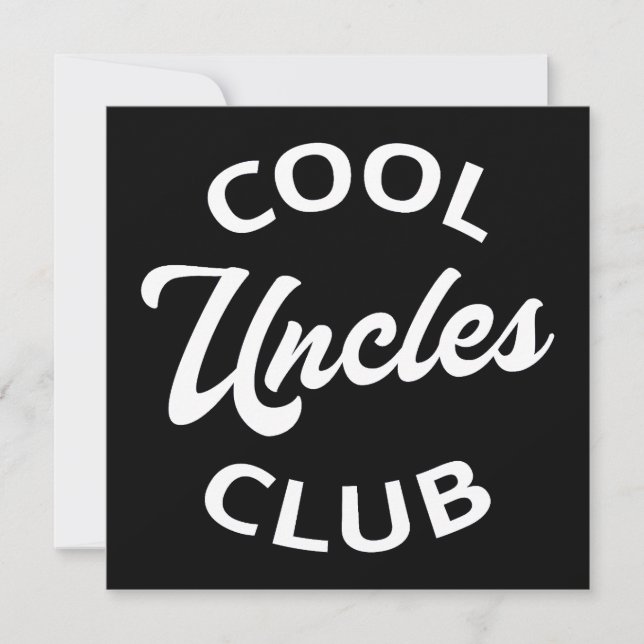 Cool Uncles Club I Karte (Vorderseite)