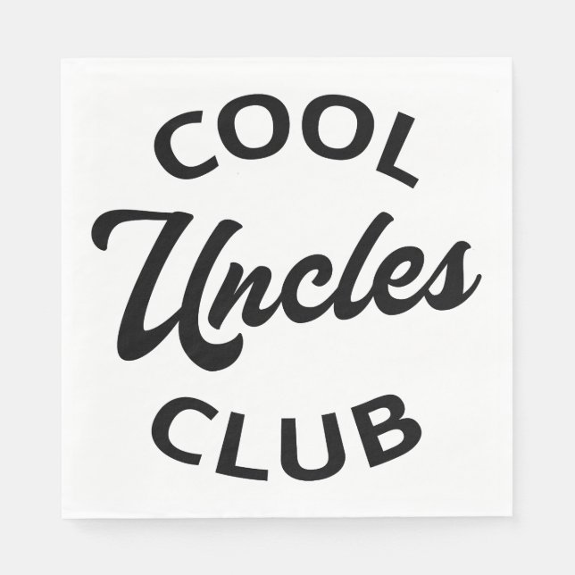 Cool Uncles Club I Serviette (Vorderseite)