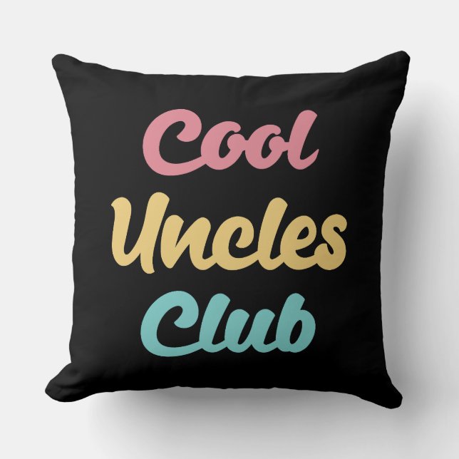 Cool Uncles Club II Kissen (Vorderseite)