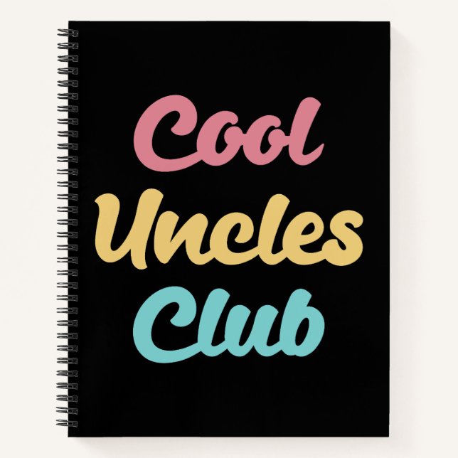 Cool Uncles Club II Notizbuch (Vorderseite)