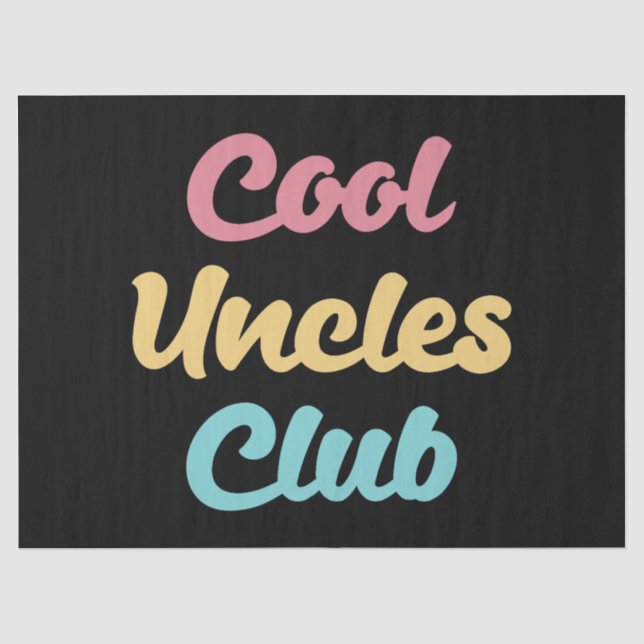 Cool Uncles Club II Seidenpapier (Vorderseite)