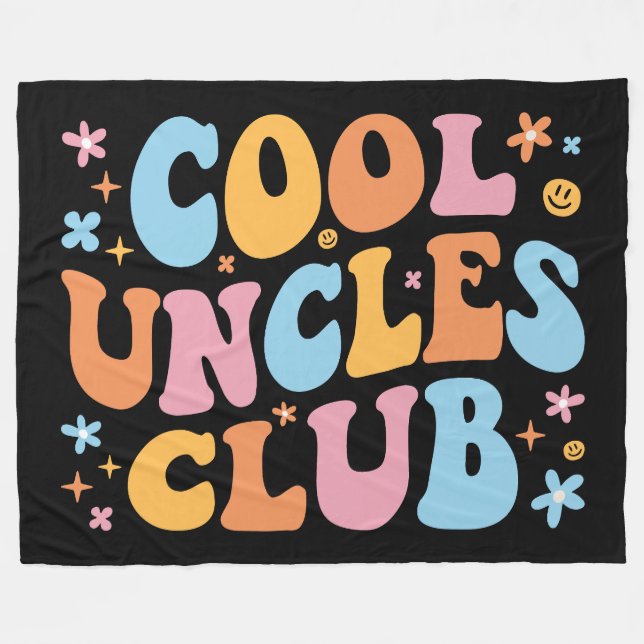 Cool Uncles Club III Fleecedecke (Vorderseite (Horizontal))