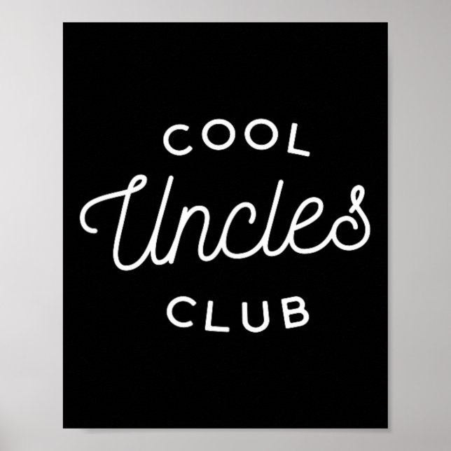 Cool Uncles Club Poster (Vorne)