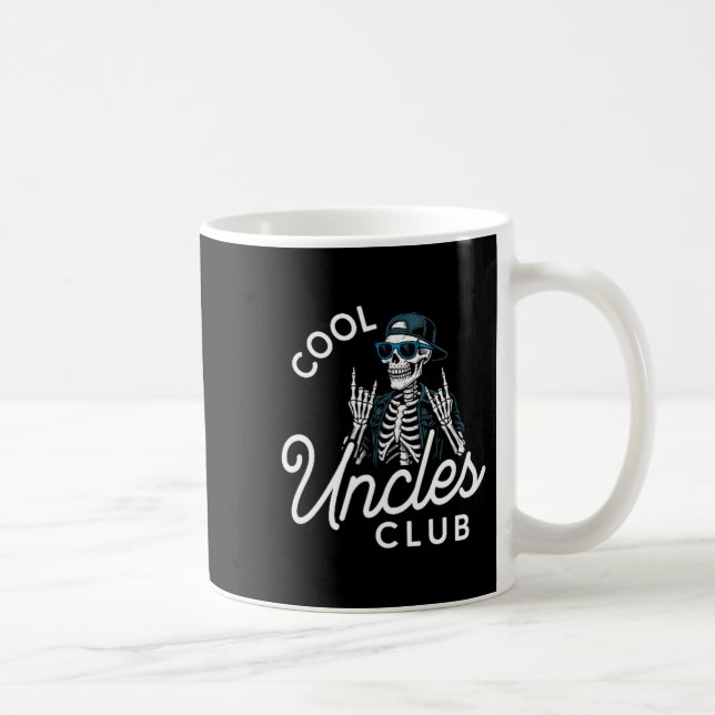 Cool Uncles Club Shirt Funny Skeleton Men Uncle  Kaffeetasse (Rechts)