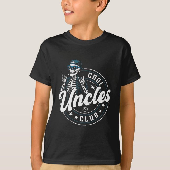 Cool Uncles Club Shirt Funny Skeleton Uncle Men  (Vorderseite)