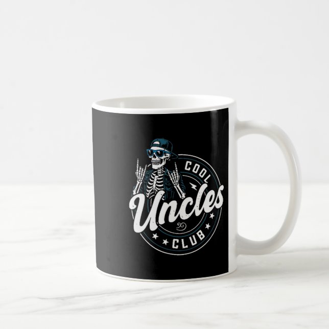 Cool Uncles Club Shirt Funny Skeleton Uncle Men  Kaffeetasse (Rechts)