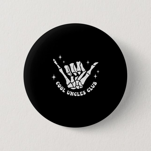 Cool Uncles Club Uncle Cke Birthday Father's Day  Button (Vorderseite)