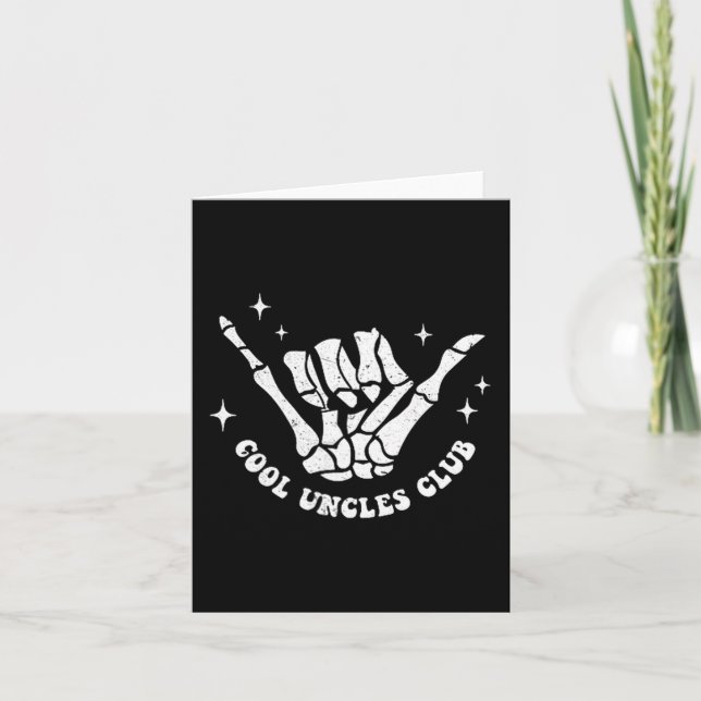 Cool Uncles Club Uncle Cke Birthday Father's Day  Karte (Vorderseite)