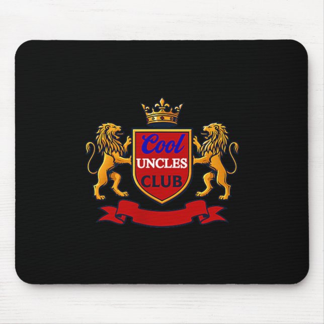 Cool Uncles Club Uncle Ever Funny Cket Funny Uncle Mousepad (Vorne)