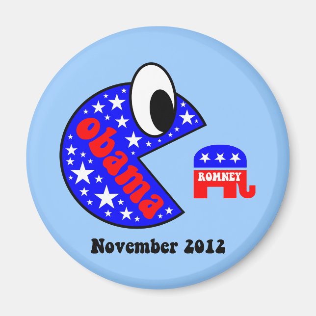 Cool und lustig Obama 2012 Magnet (Vorne)