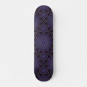 Cool und trendy Lila White Dot Art Skateboard