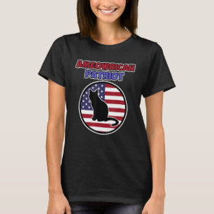 Cool und unabhängig - Unabhängigkeitstag - Katze T-Shirt