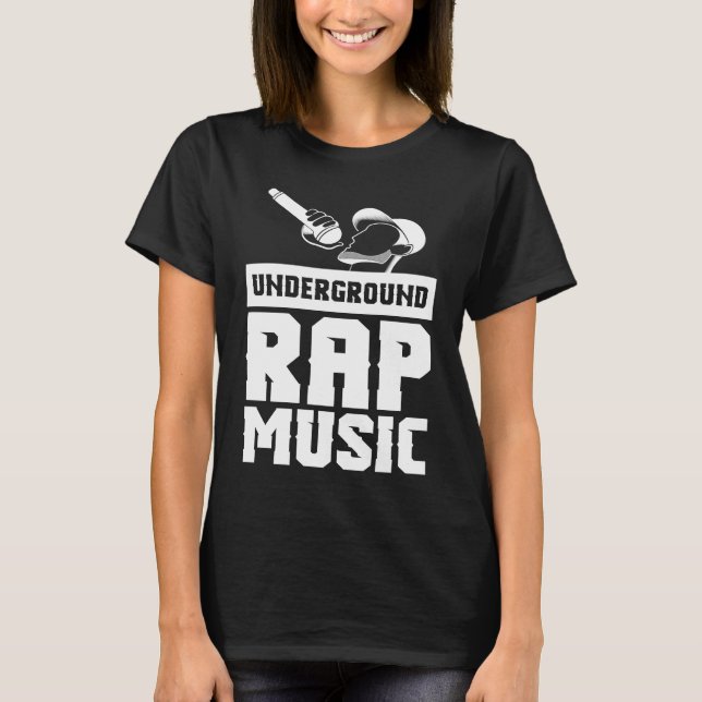Cool Underground Rap Music Rap T-Shirt (Vorderseite)