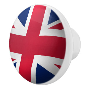 COOL UNION JACK UK FLAG KERAMIKKNAUF