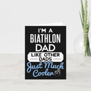 Cool Vatertag Design Biathlon Vater Karte