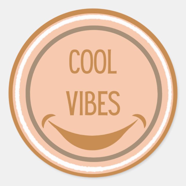 Cool Vibes Niedlich Sticker (Vorderseite)