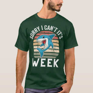 Cool Vintag Sorry, dass ich seine Woche Funny Nied T-Shirt