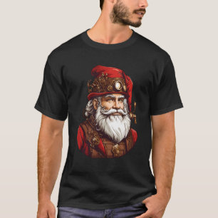 Cool Vintage Weihnachten Steampunk Weihnachtsmanns T-Shirt