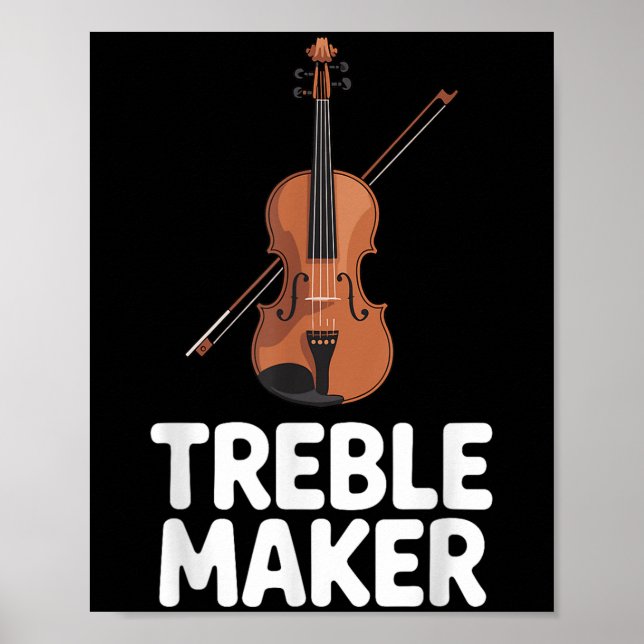 Cool Violin Art For Men Women Violinist Violin Pla Poster (Vorne)