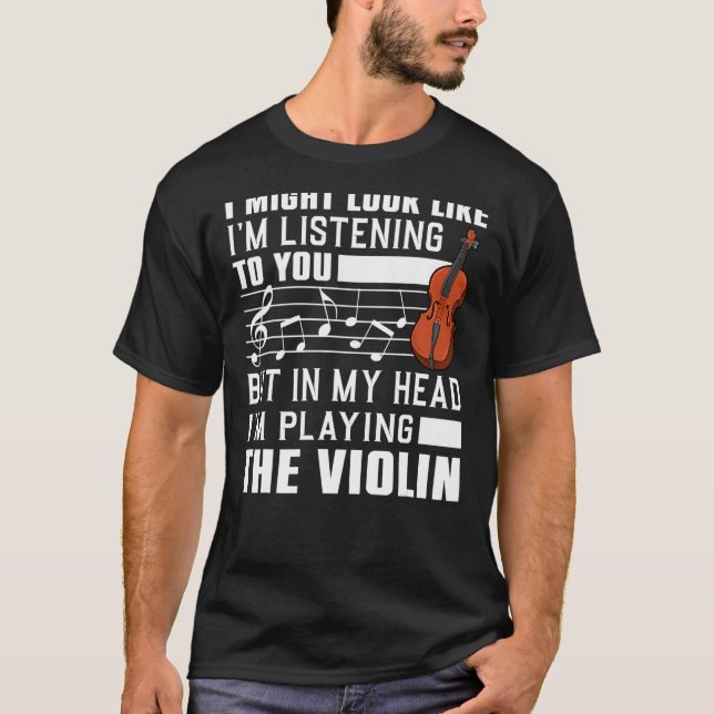 Cool Violin For Men Women Violinist Player Viola C T-Shirt (Vorderseite)